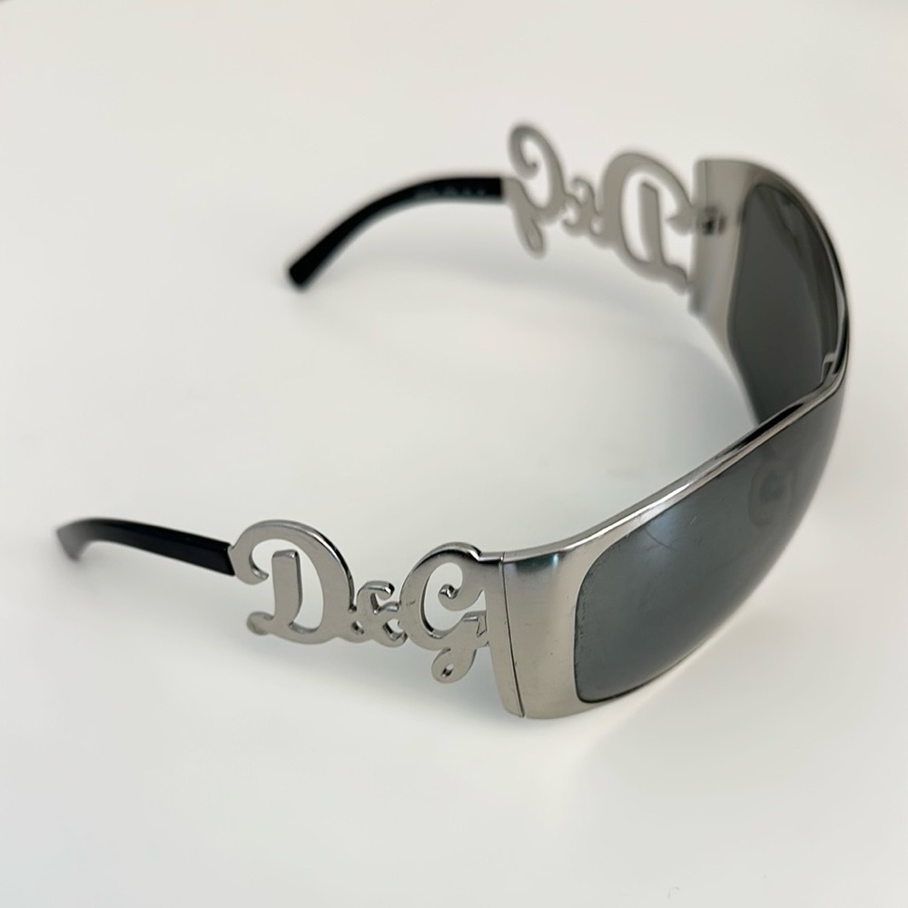 COPY - Dolce & Gabbana Silver and Black 6019 Sunglasses - Picture 3 of 5